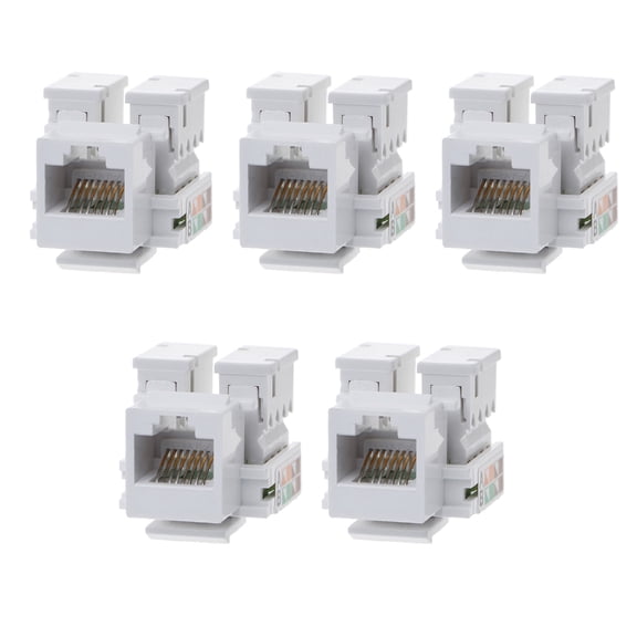CAT5E Straight Through Module RJ45 Connector Information Socket Computer Coupler Cable Adapter Ethernet