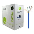 thumbnail image 1 of CAT5E UTP Solid Blue LAN Network ETHERNET Cable RJ45 Bulk Wire CAT5, 1 of 4