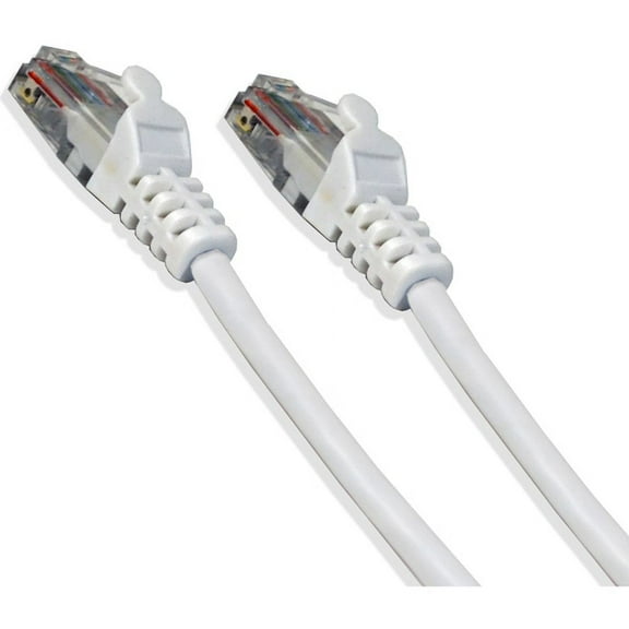 CAT5E White Ethernet Network 1' Feet 24 AWG Patch Cable RJ45 LAN Wire (5/pack)