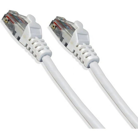 CAT5E White Ethernet Network 1' Feet 24 AWG Patch Cable RJ45 LAN Wire (50/pack)
