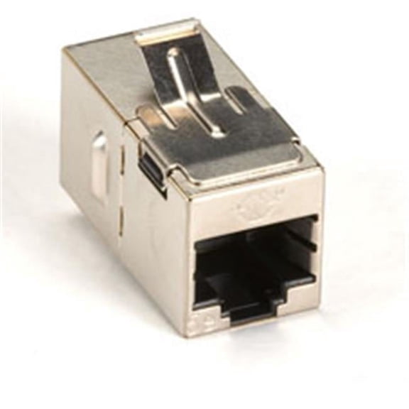 CAT5e Straight-Pinned Keystone Coupler, Shielded - Silver