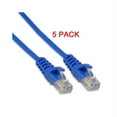 thumbnail image 1 of CAT6 24 Gauge Blue 50' Feet 550Mhz UTP Patch Ethernet Network Cable Wire (5/pk), 1 of 3