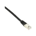 thumbnail image 1 of Black Box CAT6 250-MHz Stranded Patch Cable Slim Molded Boot S/FTP CM PVC Black 1FT, 1 of 2