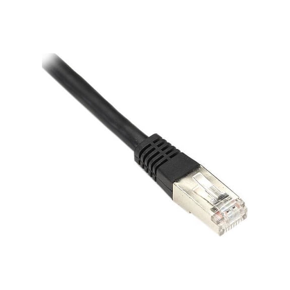 CAT6 250-MHz Shielded, Stranded Cable SSTP (PIMF), PVC, Black, 5-ft. (