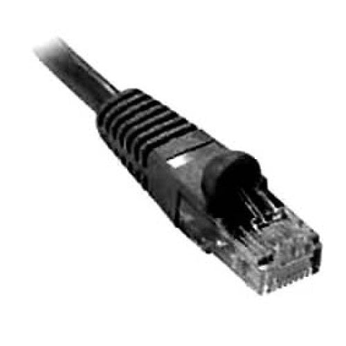 CAT6.5BK - PATCH CORD CAT5E BLK 6IN SNAGLESS BOOT