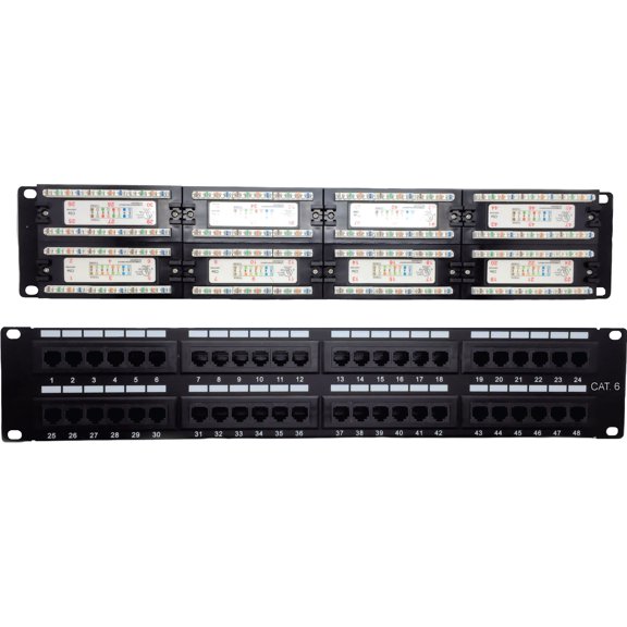 CAT6 PATCH PANEL 48 PORT VERT-100% Exclusive