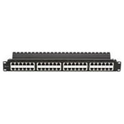 48PORT CAT6 SHIELDED FEED-THROUGH PATCH PANEL