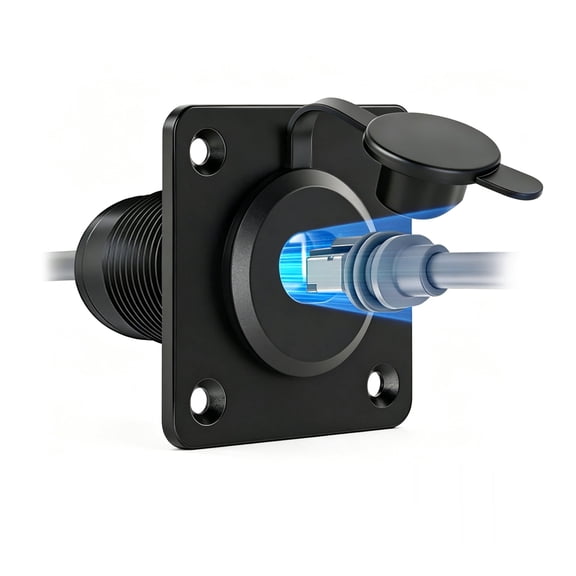CAT6 RJ45 Ethernet Wall Plate Coupler, Female to Female Network Cable Connector, Aluminum Alloy Panel Mount Ethernet Adapter for LAN Cable Extension and Network Installation