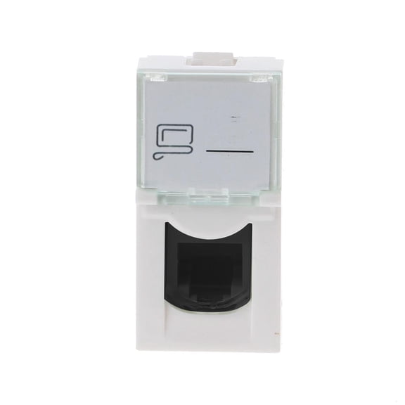 CAT6 Straight Through Module RJ45 Connector Information Socket Computer Coupler Cable Adapter Ethernet