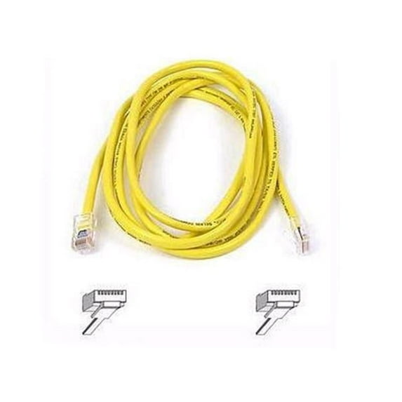 CAT6 patch cable RJ45M/RJ45M 25ft yellow