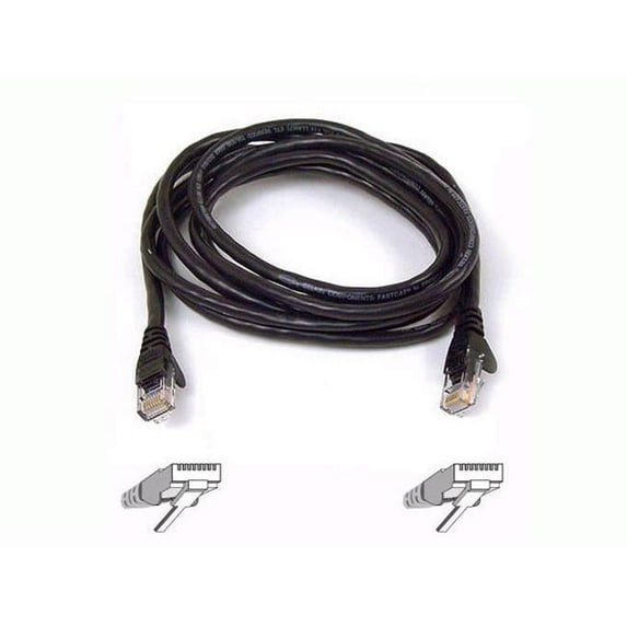 CAT6 patch cable RJ45M/RJ45M 4ft black