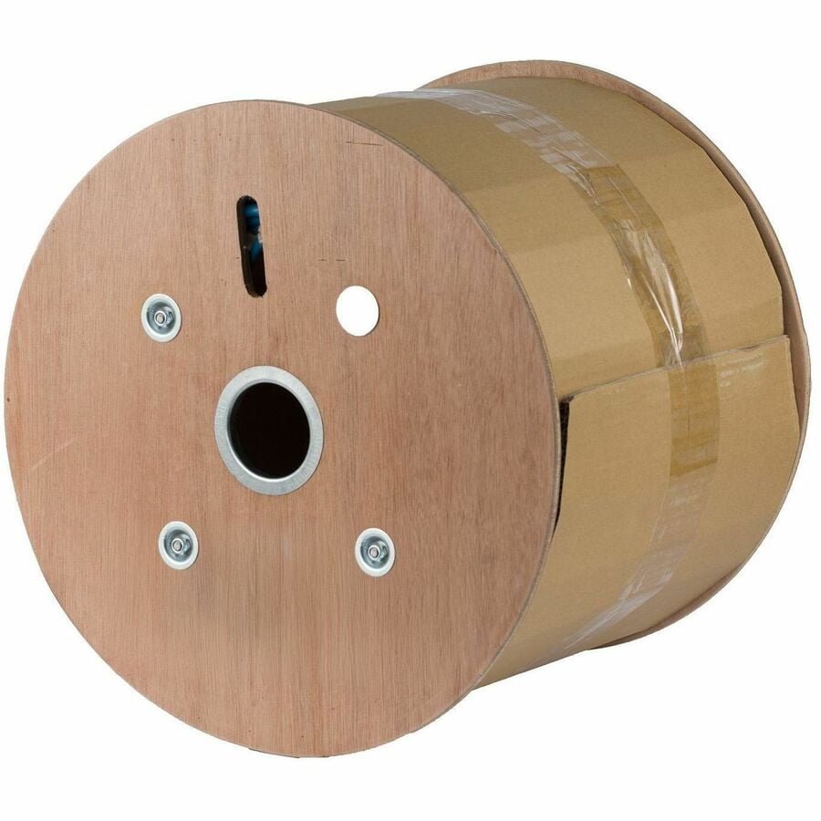 StarTech Bulk Cat6A Ethernet Cable 1000ft CMR Riser Rated S/FTP Pure Bare Copper 23AWG Solid Wire Gray TAA Compliant