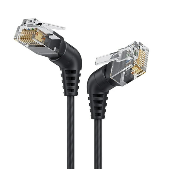 CAT6A Ethernet Cable 360 Degree Rotatable CAT6A LAN Networking Cable RJ45 Connectors 10Gbps 500MHz Patches Cord