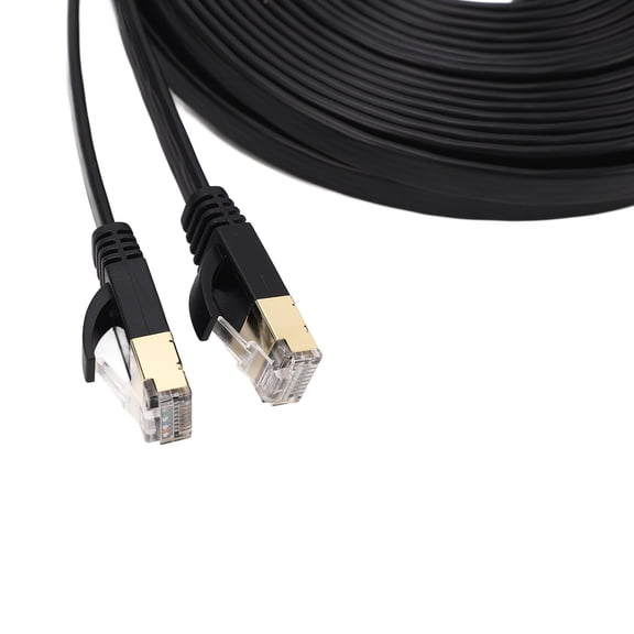 CAT7 Cable Network Cable, CAT7 High Speed Black Ethernet Cable 10 Meter for Router