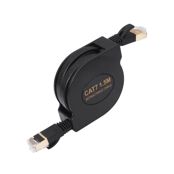 CAT7 Networking Cable 10Gbps Speed 600MHz Frequency Retractable Construction Plastic Texture Suitable for Use