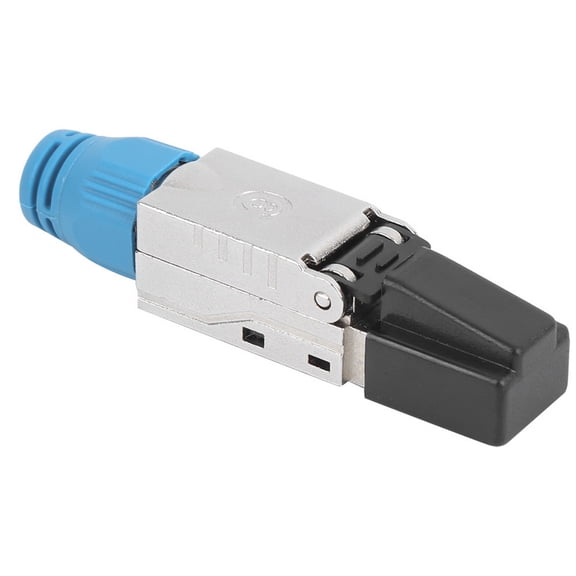 CAT8 Shielded RJ45 Connector, Tool-Free Ethernet Adapter for Networks Cable Distribution System, Silver