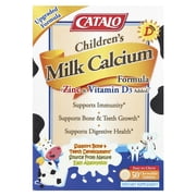 CATALO Childrens Milk Calcium Formula, Zinc & Vitamin D, 50 Chewable Tablets
