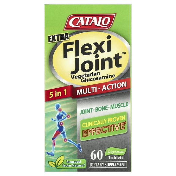 CATALO Extra Flexi Joint Vegetarian Glucosamine, 60 Vegetarian Tablets