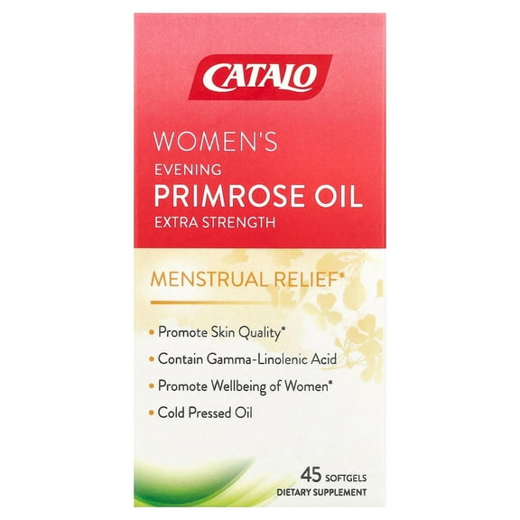CATALO Women's Evening Primrose Oil, 45 Softgels