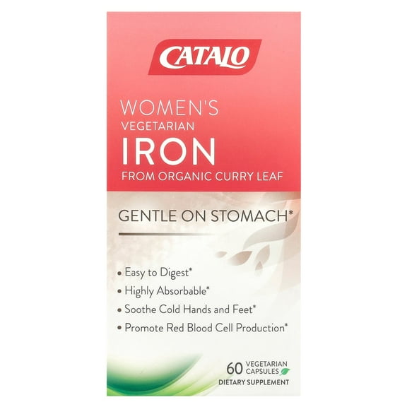 CATALO Women's Vegetarian Iron, 60 Vegetarian Capsules