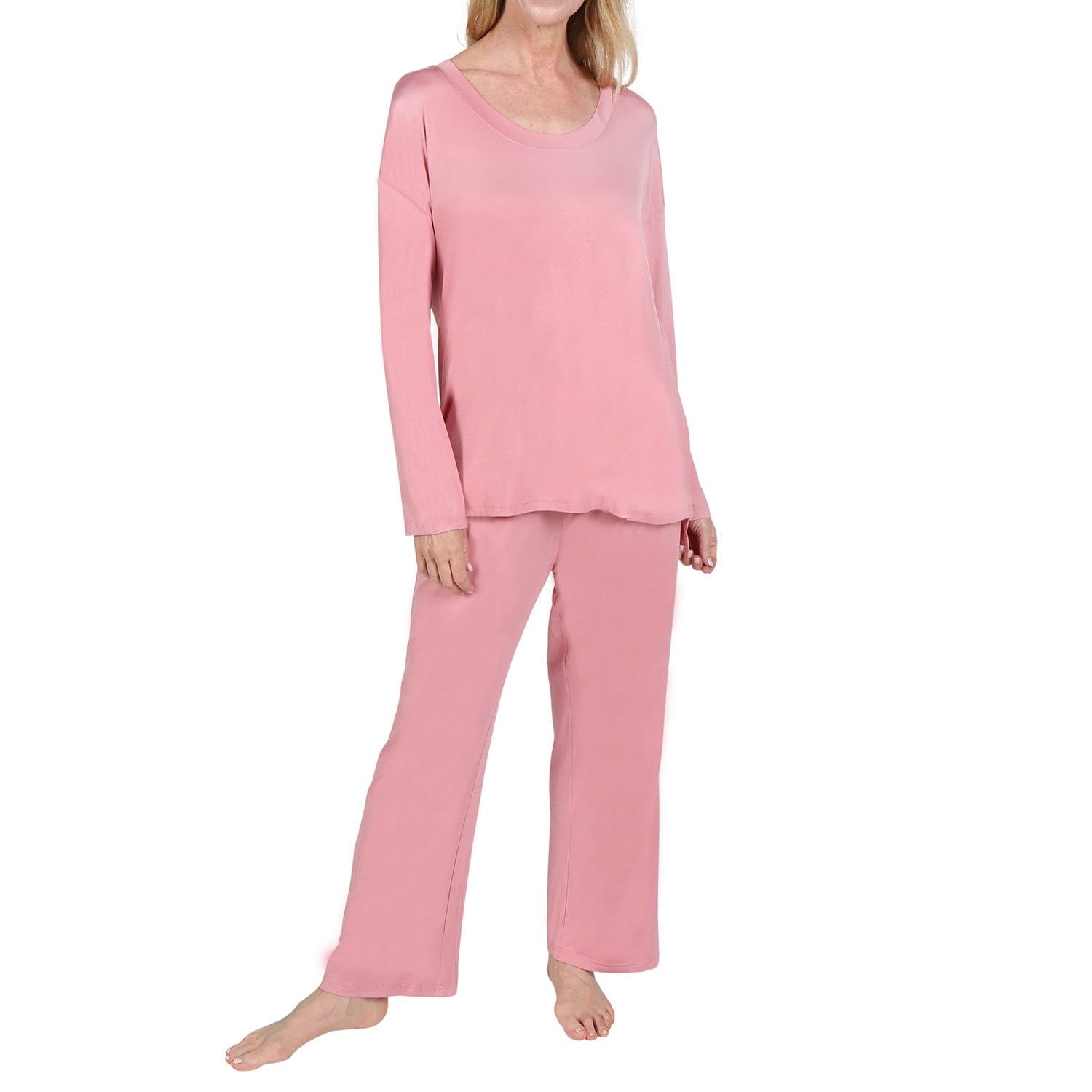 CATALOG CLASSICS Womens Long Sleeve Pajamas for Women Lounge Clothes