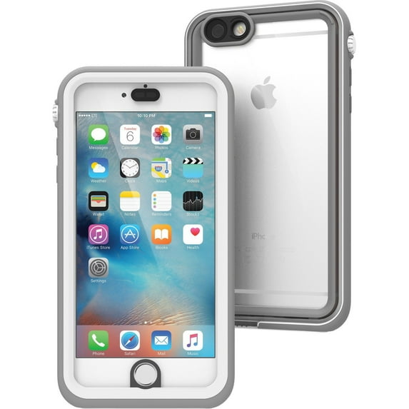 Catalyst Carrying Case for iPhone 6 Plus, iPhone 6S Plus - White, Light Gray - Impact Resistant, Water Proof, Drop Proof - Polycarbonate