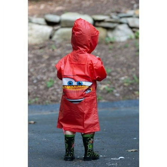 Disney Pixar Cars Lightning McQueen Boy s Red Rain Slicker Size 2 3