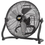 Caterpillar  14" High-Velocity 3-Speed Metal Floor Fan, 2000 CFM, Black