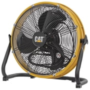 Caterpillar  Fan 14" High-Velocity 3-Speed Metal Shroud Floor Fan, 2000 CFM, Yellow