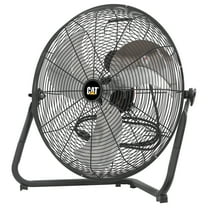 Caterpillar® Fan 20" High-Velocity 3-Speed Metal Floor Fan, 5000 CFM, Black