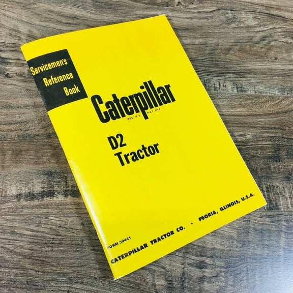 CATERPILLAR D2 CRAWLER TRACTOR SERVICE MANUAL REPAIR SHOP WORKSHOP 3J 5J 4U 5U