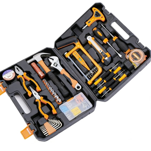 CATGOOD 105 Piece Tool Set, Household Tool Kit with Essential Hand Tools, Auto Repair Tool Set