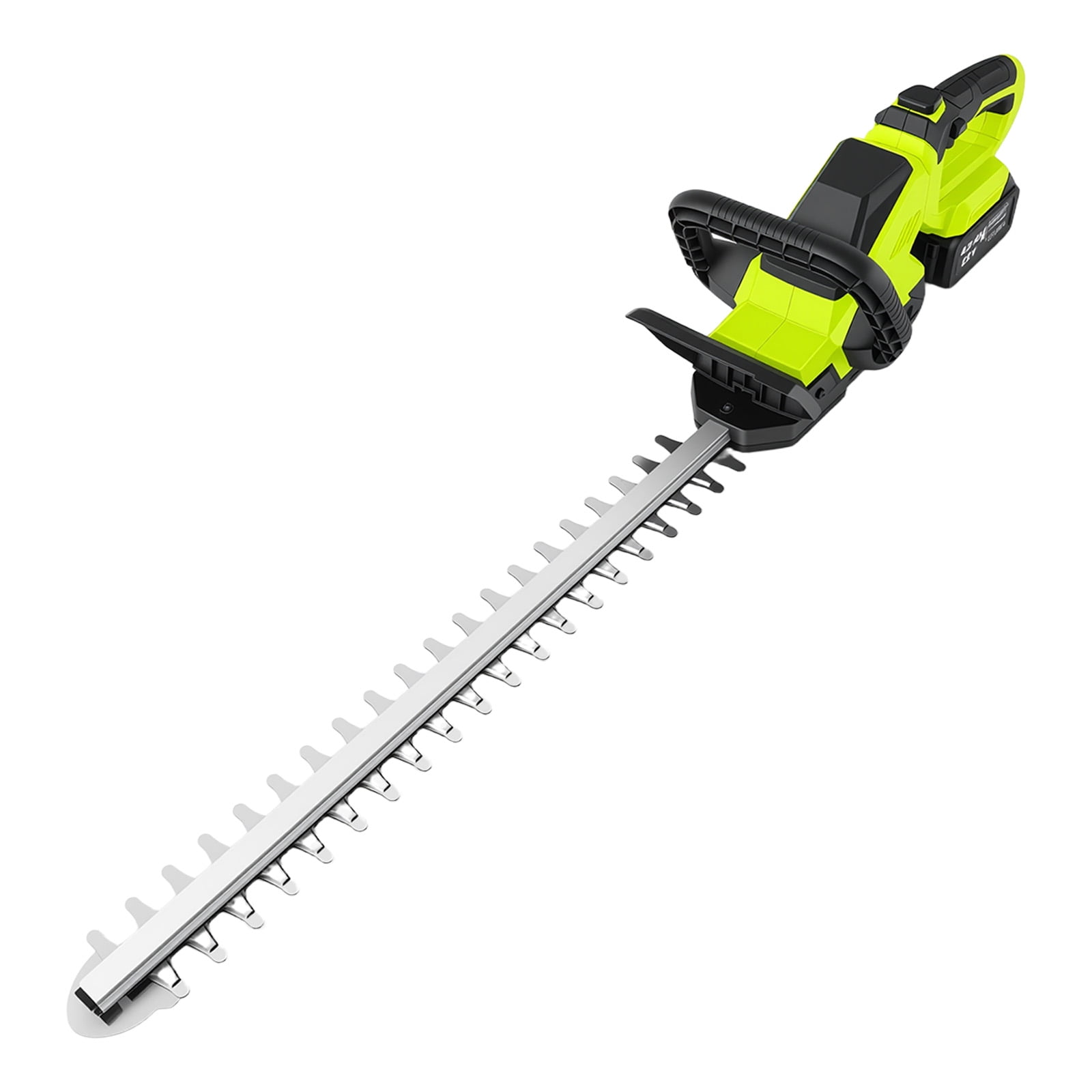 CATGOOD 21V Cordless Hedge Trimmer, Dual Action Blade Electric Bush Shrub Trimmer, Battery and Charger Included, Blue