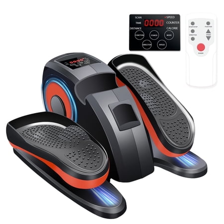 RICAN Under Desk Elliptical, Ellipse Leg Exerciser for Seniors Fully Assembled, Portable and Quiet Pedal Exerciser at Home, Elliptical Machine While Sitting with Remote Control Adjustable Speeds