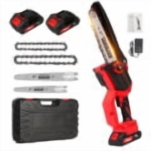 CATGOOD MIni Chainsaw, 6 Inch & 8 Inch Portable Electric Chainsaw for Tree Branches，Best Gifts for Dad，Husband