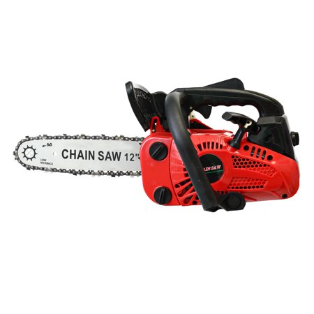 CATGOOD Portable 12'' 2-Stroke Gasoline Chain Saws, 2500W Small Chain Saws for Farm, Garden, Ranch, Cutting Wood/Firewood, Red