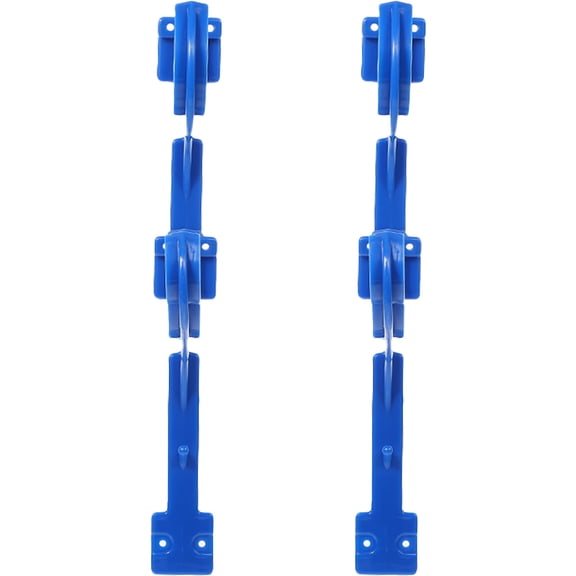 CATIEBYE Plastic Pool Pole Hanger 1 Pair - Tool Organizer for Swimming Pool Accessories Storage