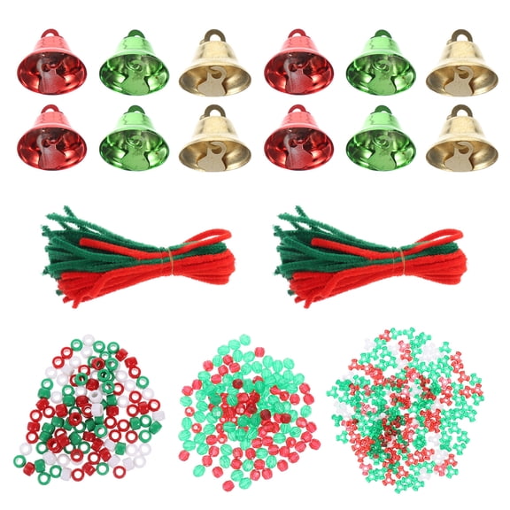 CATIEBYE Holiday Beaded Ornaments Kit for Christmas Decorations, Plastic Beads Craft Set, Easy to Use, 1 Set