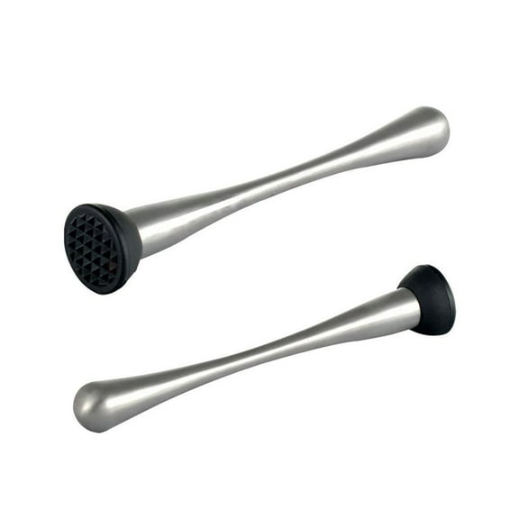 CATIEBYE 1 Set Muddle Citrus Fruits Mixing Spoon for Bartenders Stainless Steel Silver Bar Accessory