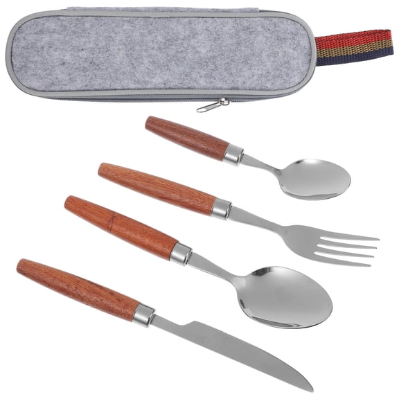 CATIEBYE Western Style Kitchen Cutlery Set Gray - Tableware for Home Cooking and Dining, 1 Set