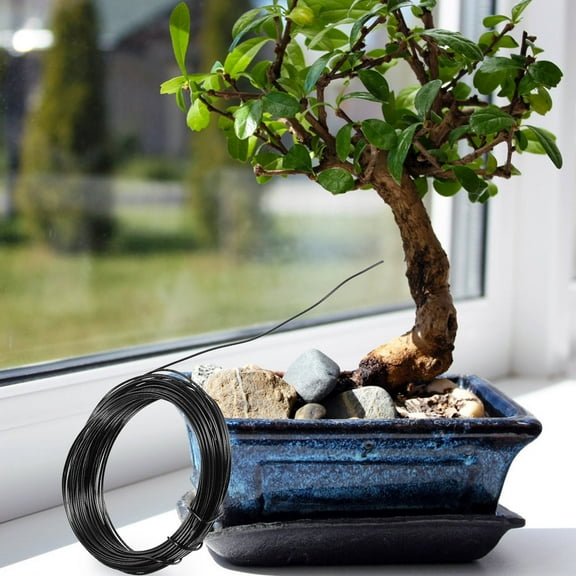 CATIEBYE Metal Bonsai Wire 10m Length 2.0mm Diameter Plastic Coated Garden Plant Training Wire Set