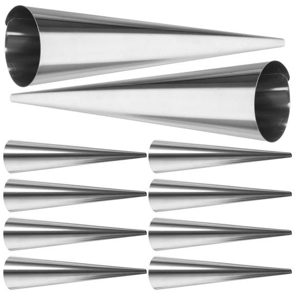 CATIEBYE 10 Pcs Croissant Maker Stainless Steel Kitchen Mold for Baking at Home