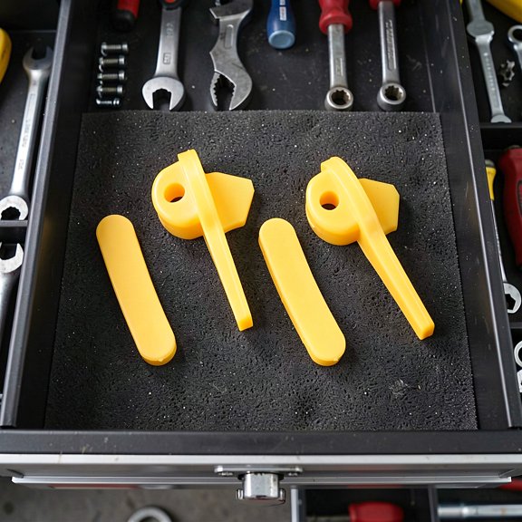 CATIEBYE 10 Sets Car Tire Changer Insert, Wheel Side Protector Inserts