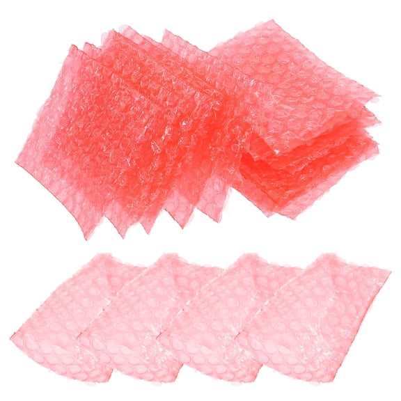 CATIEBYE 100Pcs Red Anti Static Bubble Pouch Shockproof Packaging Bags for Shipping Storage and Mailing