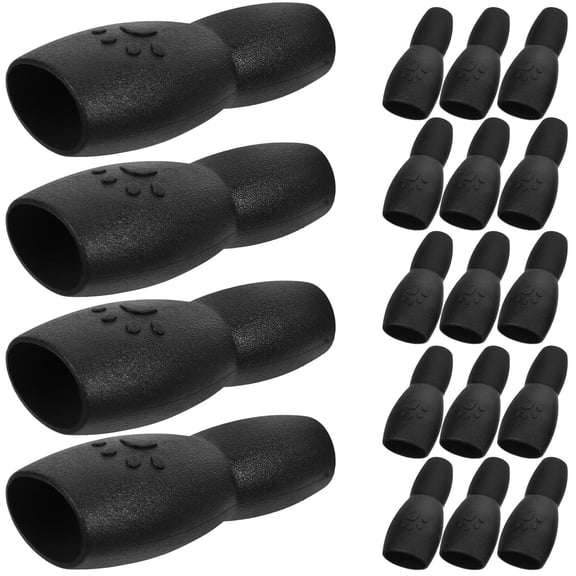 CATIEBYE 100pcs Pet Leash Plastic Buckles Dog Leash Clasps Black Soft Plastic Rust Resistant