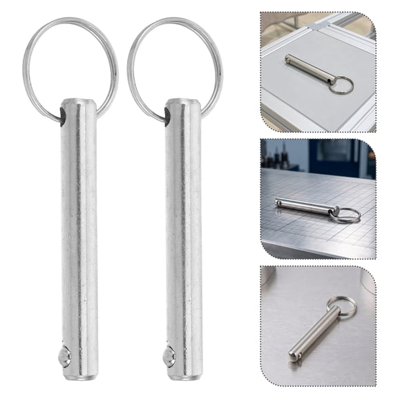 CATIEBYE Adjustable Lock Pin Plated Silver Q235 Carbon Steel Reliable Radial Locking 10Pcs