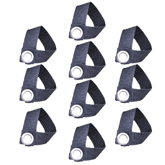 CATIEBYE 10Pcs Portable Tent Fixators Black Durable Easy Operate Fixing Buckles for Camping Canopy