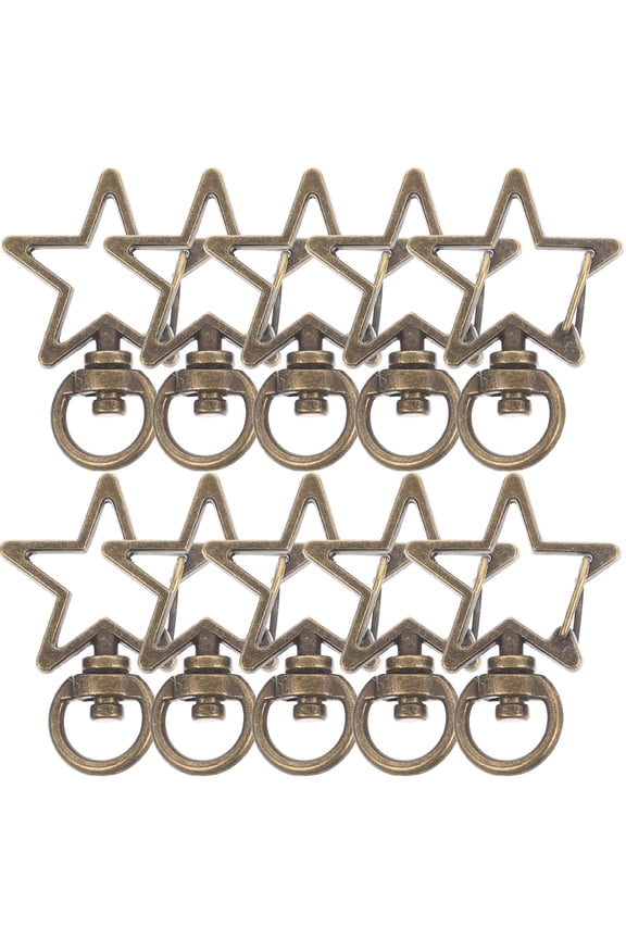 Keychain Snap Key Buckle Dark Brown Zinc Alloy 10pcs