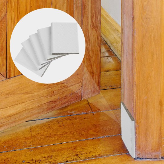 CATIEBYE 10Pcs Door Frame Seals White PU Polyurethane Prevent Wind for Renters