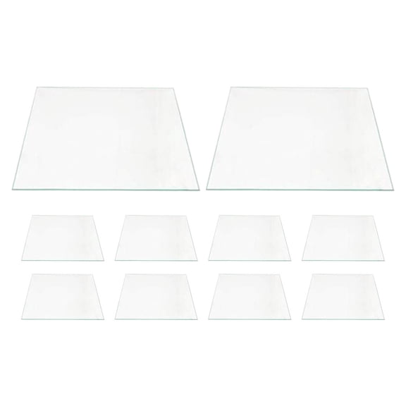 CATIEBYE 10Pcs Double Sided Transparent Acrylic Photo Frames Writable Clear Panels for Home Decor